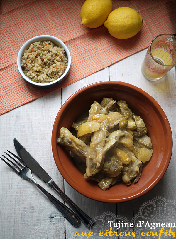 tajine d'agneau aux citrons confits