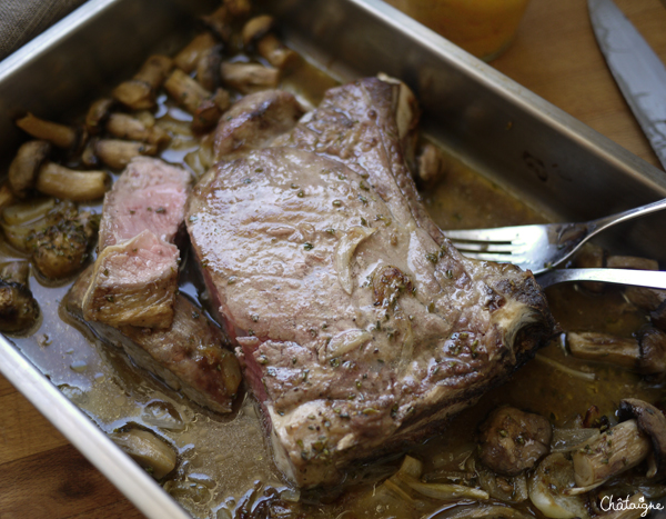 Côte de veau façon bistrot