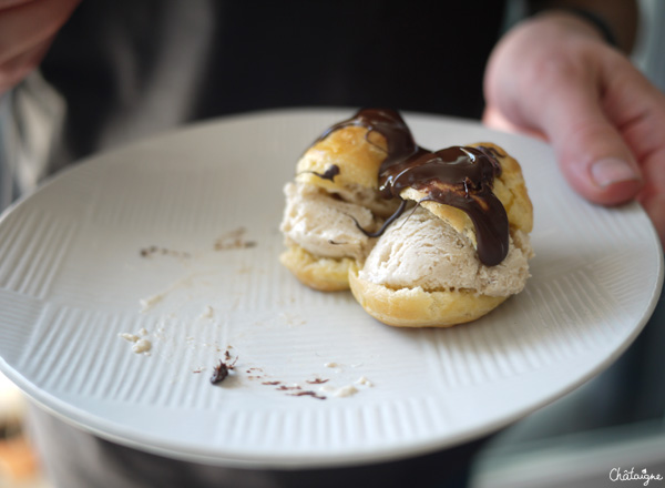 Profiteroles aux marrons