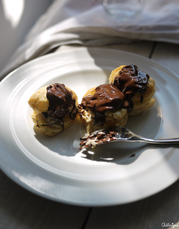 Profiteroles aux marrons