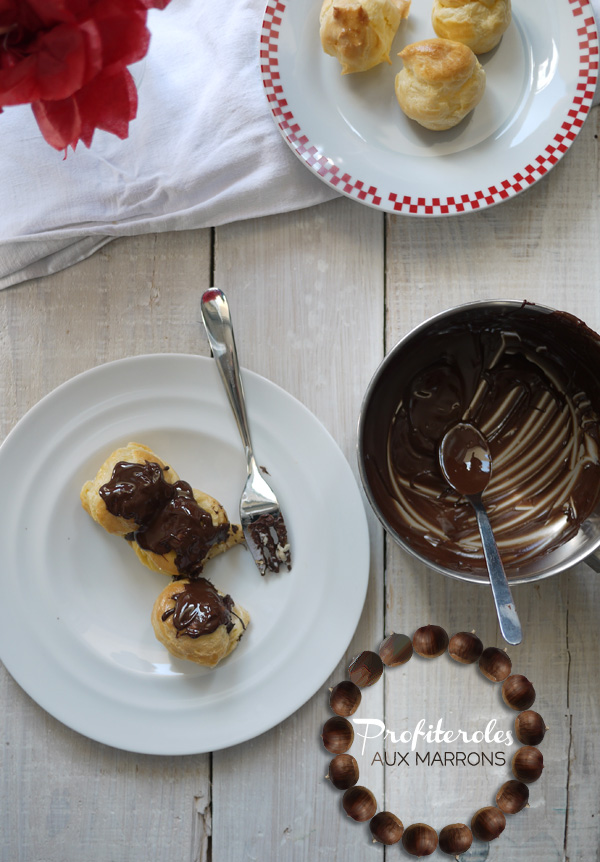 Profiteroles aux marrons