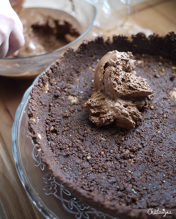 tarte à la mousse au chocolat