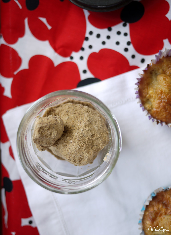 Muffins à la rhubarbe