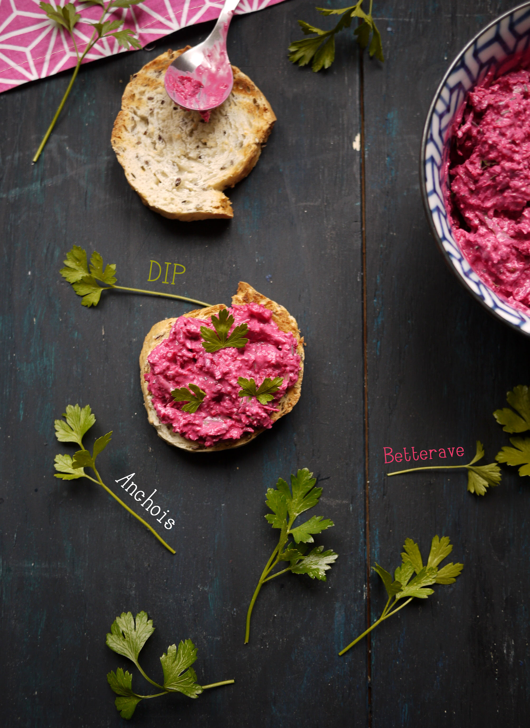 Dip à la betterave rouge Blog de Châtaigne