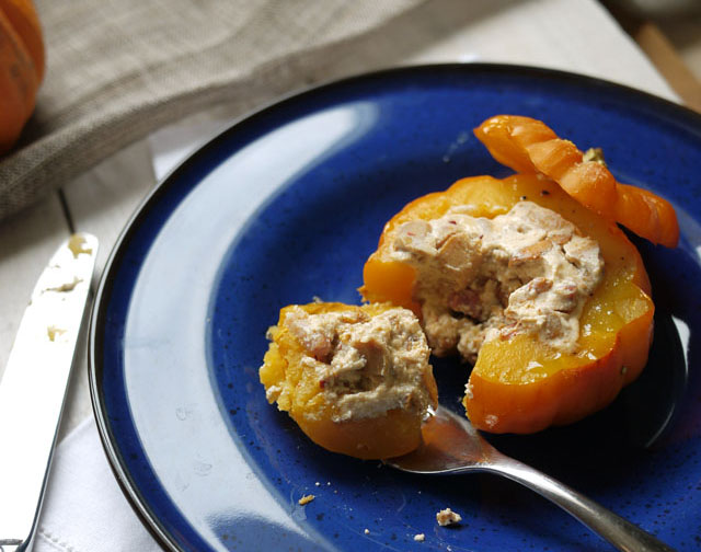 Pomarines farcies aux girolles et à la ricotta