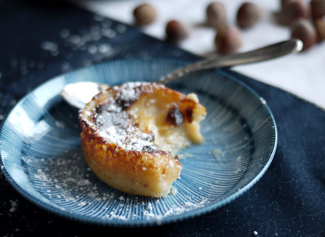 Petits flans pâtissiers à la noisette