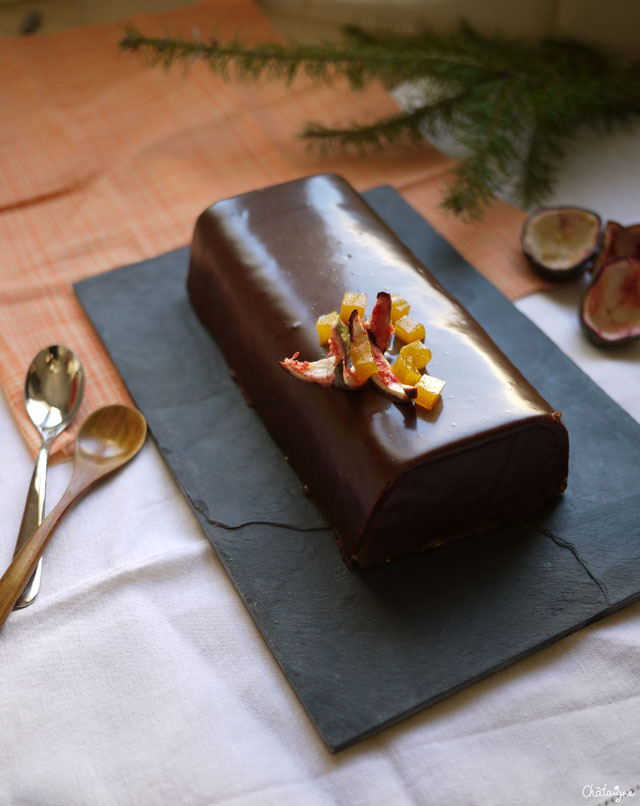 bûche chocolat-passion