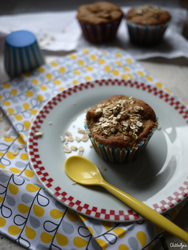 Muffins fraise-rhubarbe