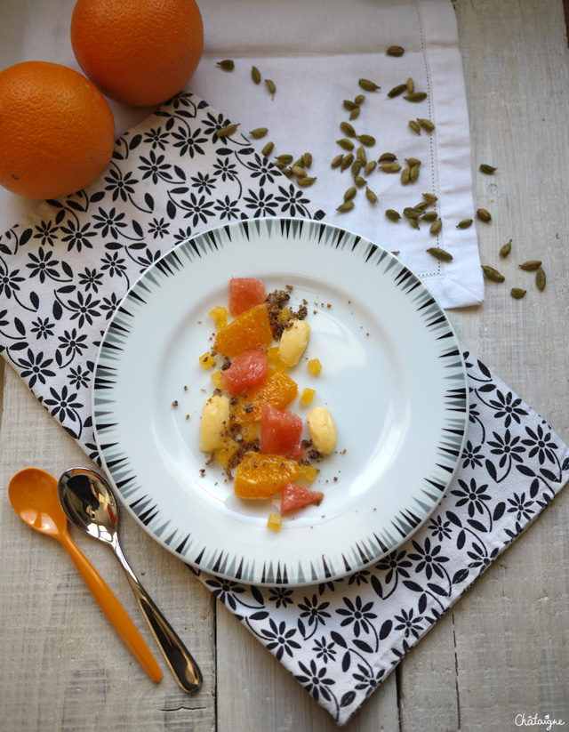 salade d'agrumes et cardamome