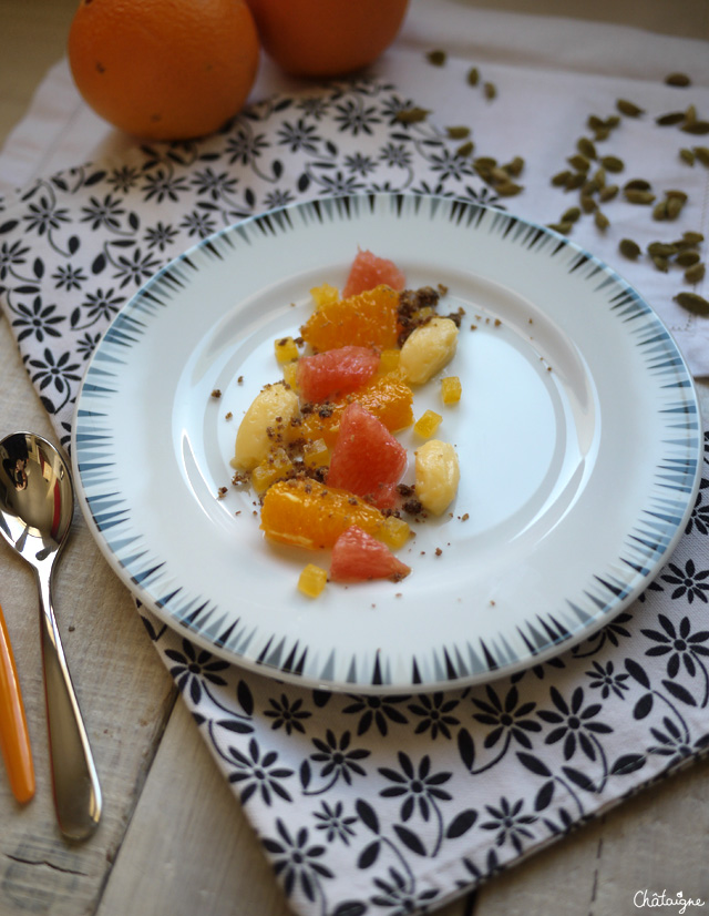 salade d'agrumes et cardamome