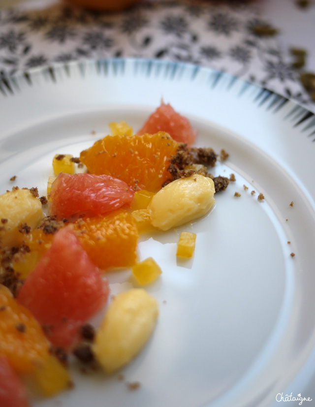 salade d'agrumes et cardamome