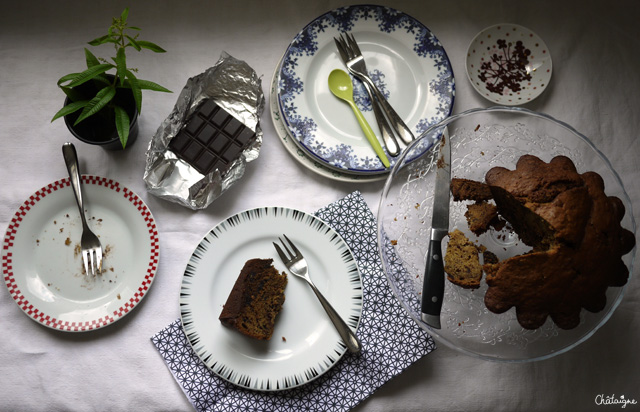 Gâteau bananes-chocolat