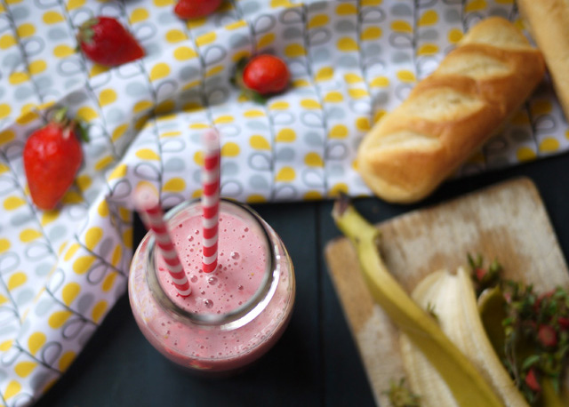 Milkshake fraises-banane
