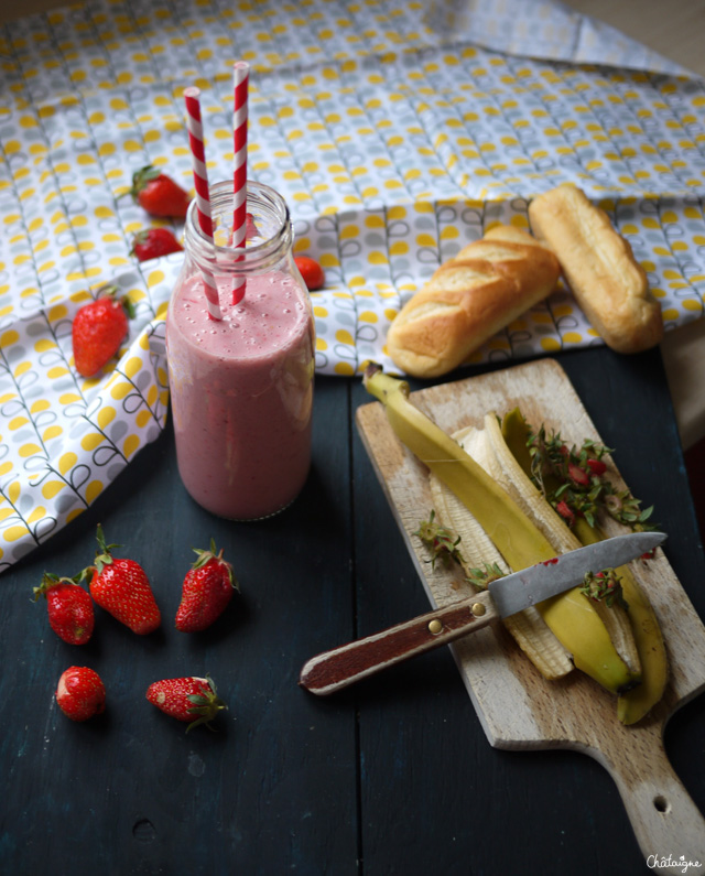 milkshake fraises-banane