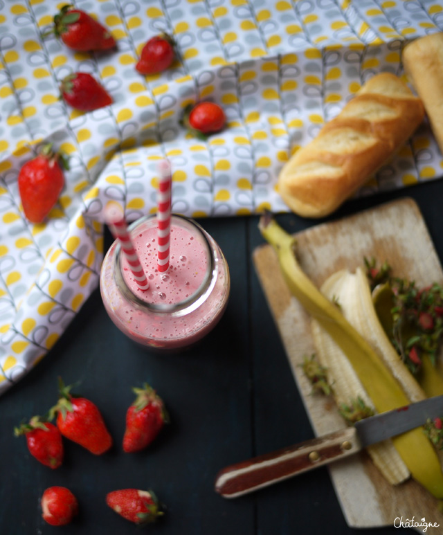 milkshake fraises-banane