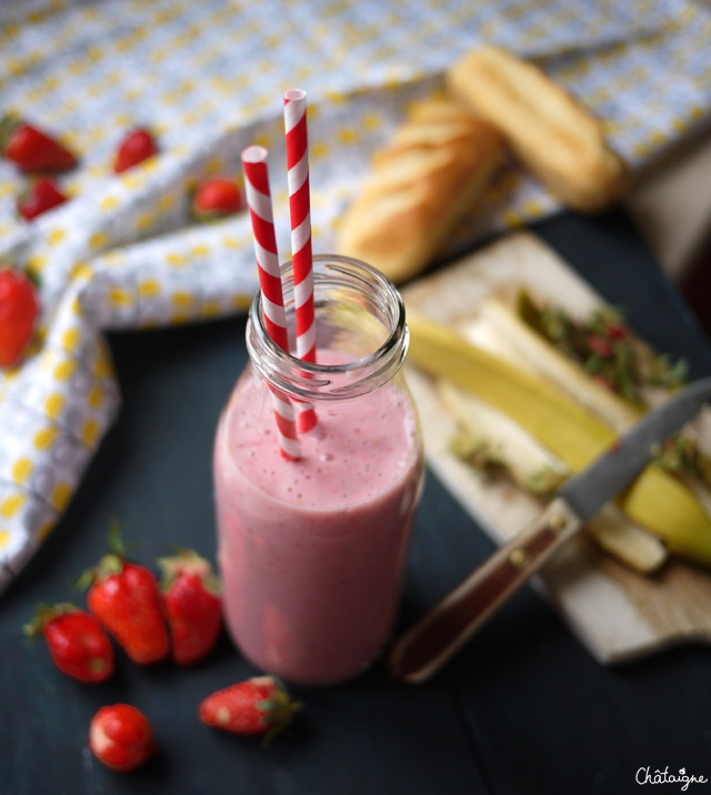 milkshake fraises-banane