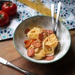 One-Pan Pasta au chorizo [from Martha Stewart]