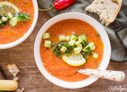 Gaspacho {facile et rapide}