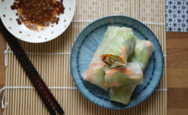 Rouleaux de printemps {au poulet}