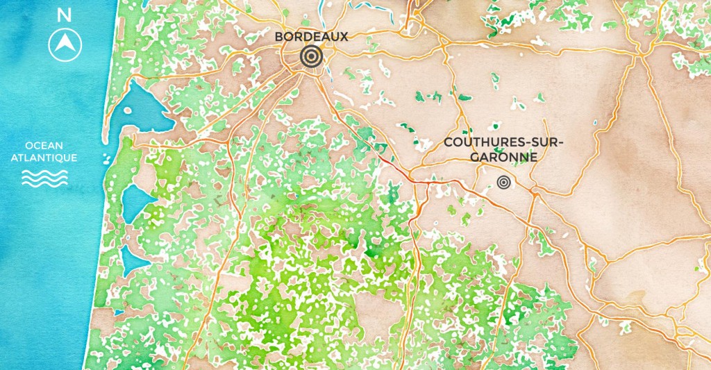 Couthures-sur-garonne (carte)