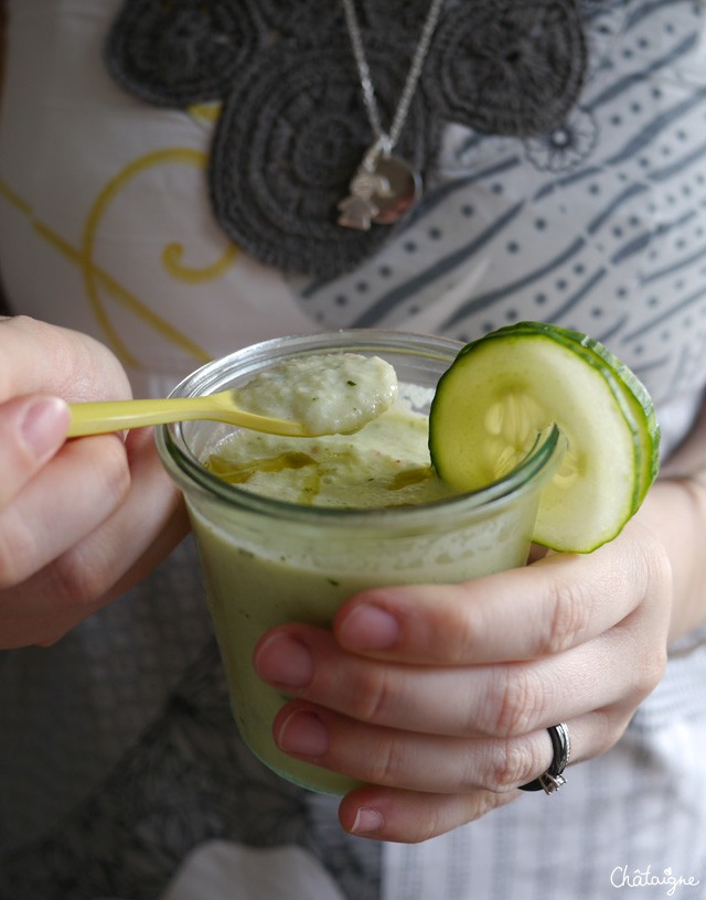 Gaspacho Concombre et Basilic