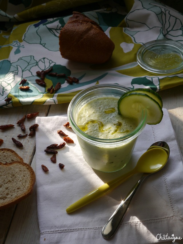 Gaspacho Concombre et Basilic