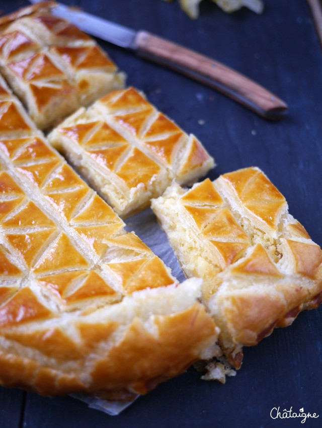 galette des rois au citron et cédrats confits