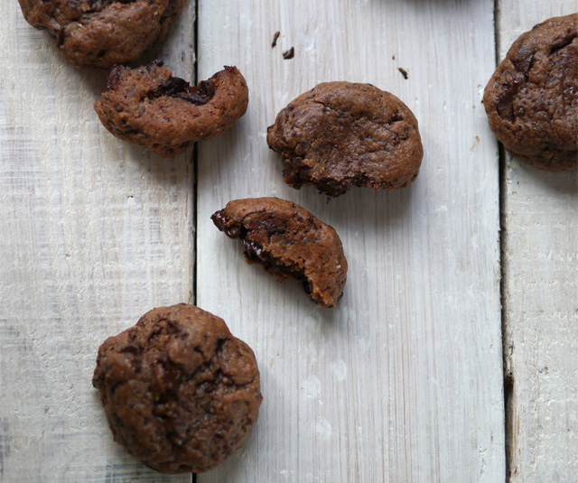 Cookies chocolat-gingembre {sans oeuf}