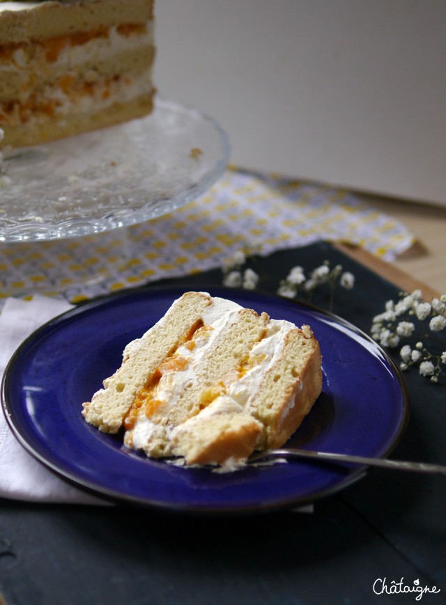 naked cake ananas-mangue