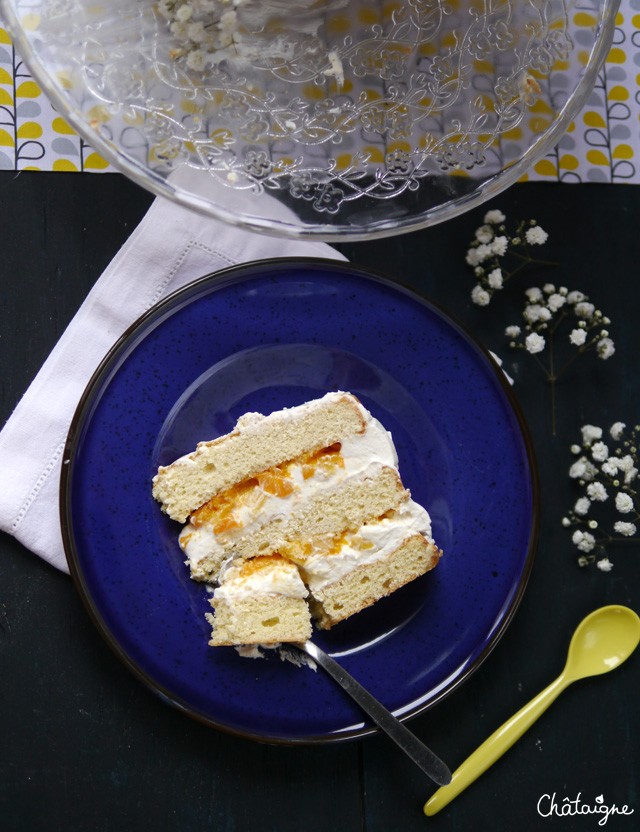 naked cake ananas-mangue