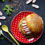 Burgers aux steaks de lentilles corail