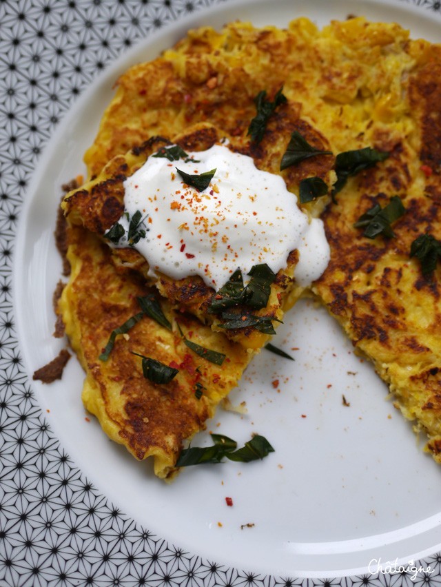 Galette de maïs et anchois 