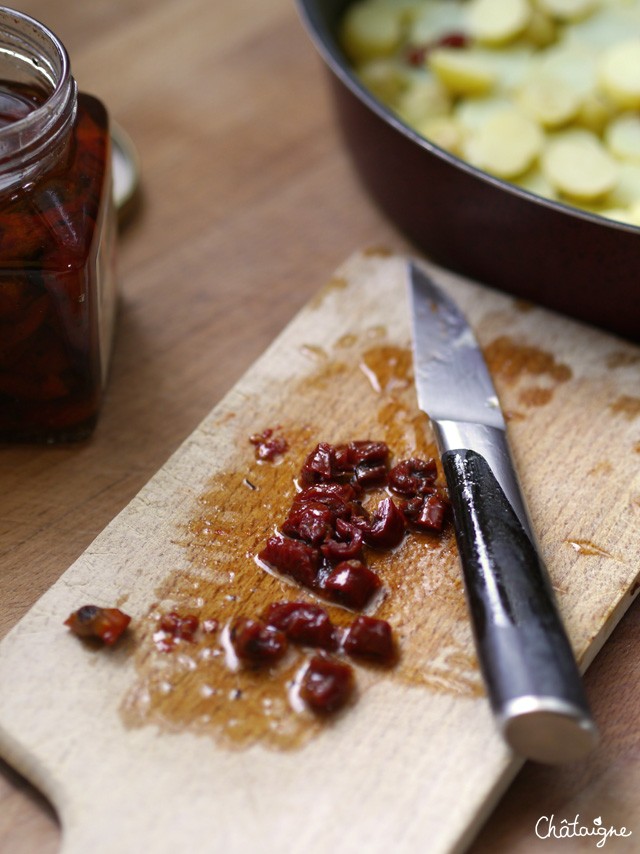 tarte tatin aux pommes de terre nouvelles