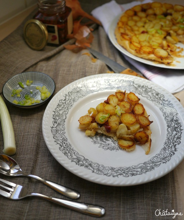 tarte tatin aux pommes de terre nouvelles