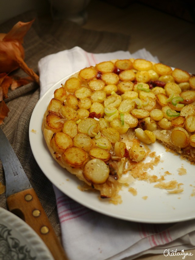 tarte tatin aux pommes de terre nouvelles