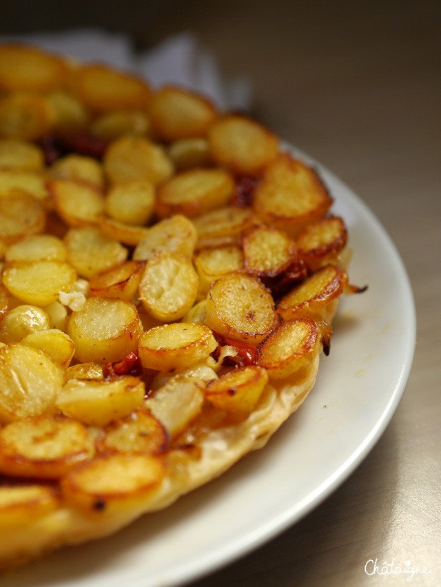 tarte tatin aux pommes de terre nouvelles