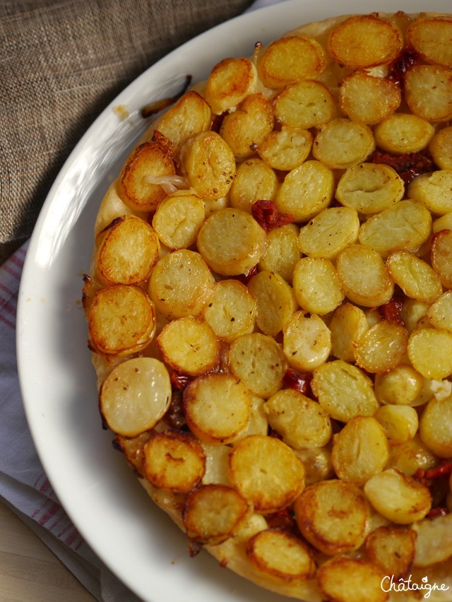 tarte tatin aux pommes de terre nouvelles