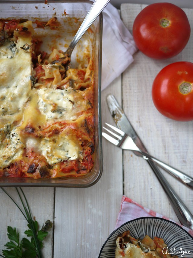 Lasagnes tomates, ricotta et sardines