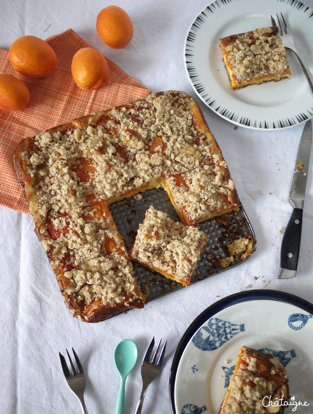 Crumbcake aux abricots