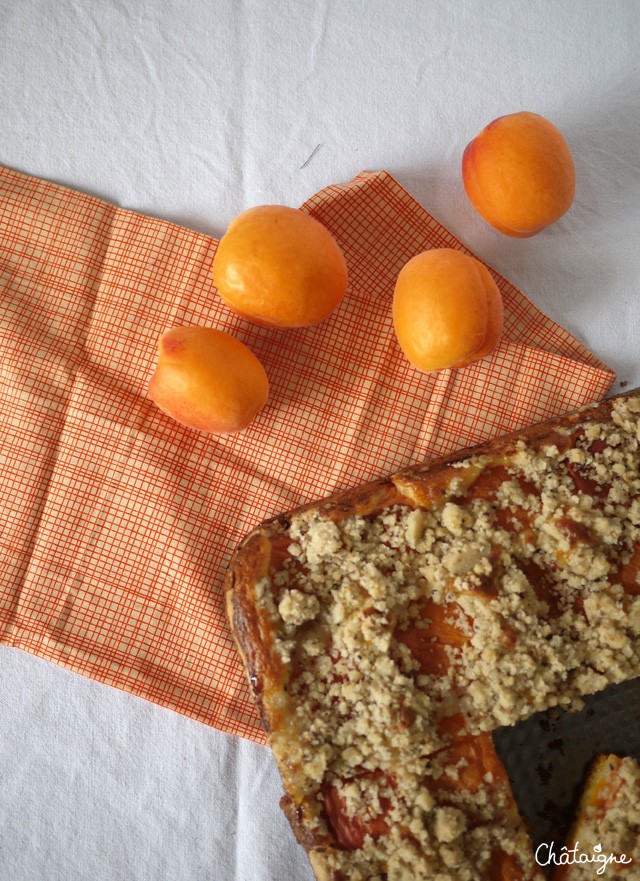 Crumbcake aux abricots