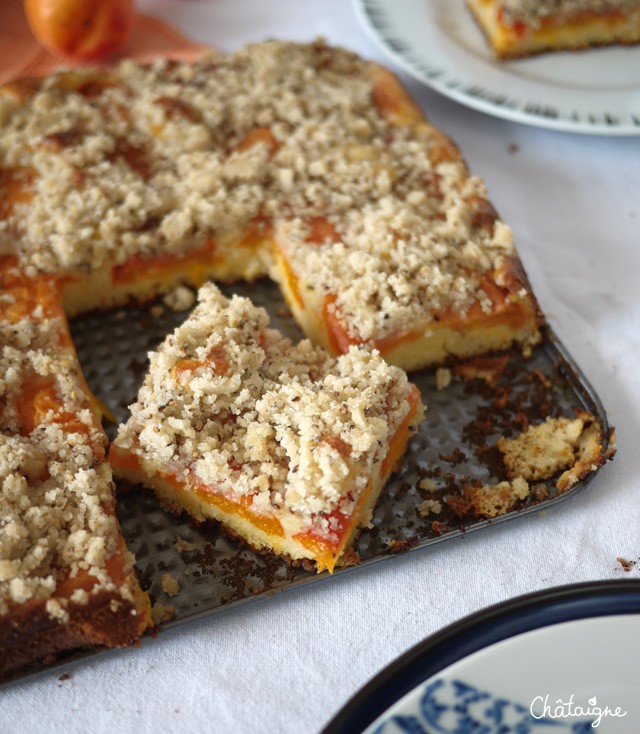 Crumbcake aux abricots