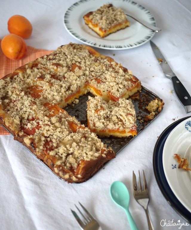 Crumbcake aux abricots