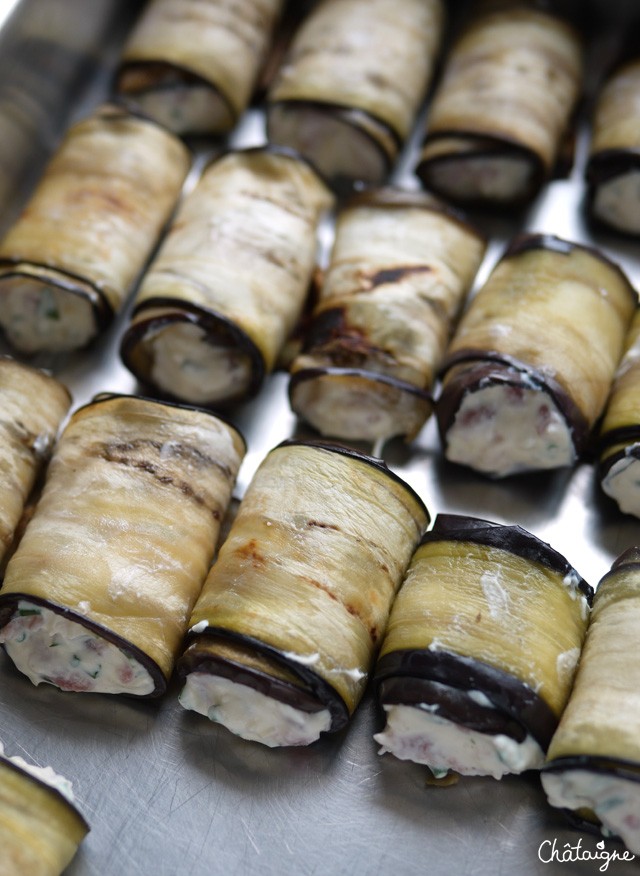 Cannellonis d'aubergines à la ricotta