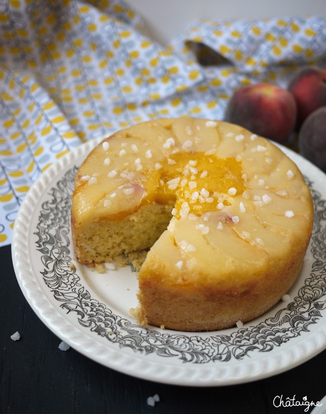 Gateau renverse aux peches (6)