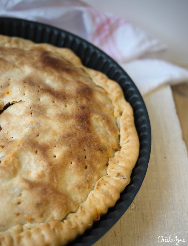 tourte aux blettes et tomates