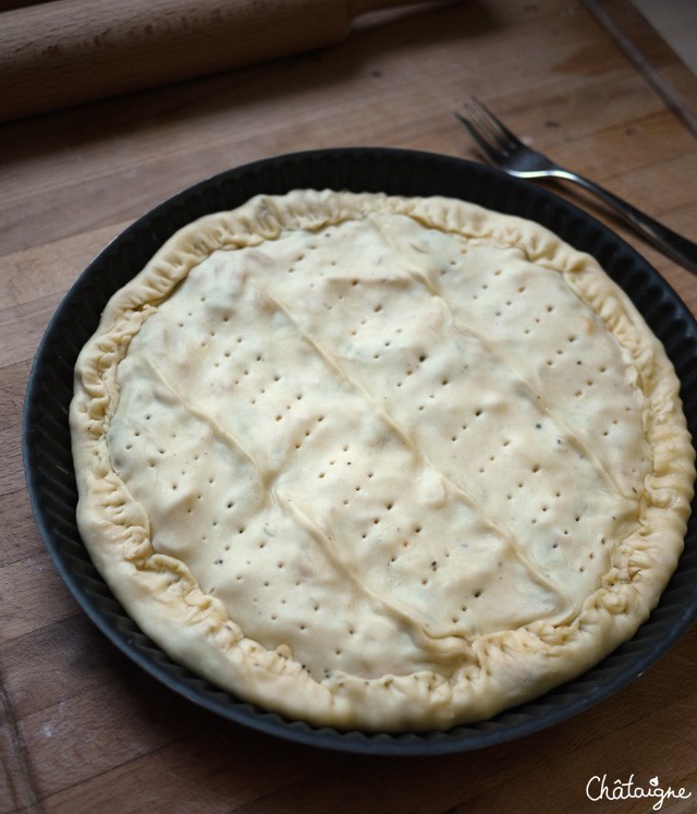 tourte aux blettes et tomates