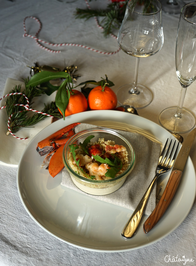 panna cotta de homard