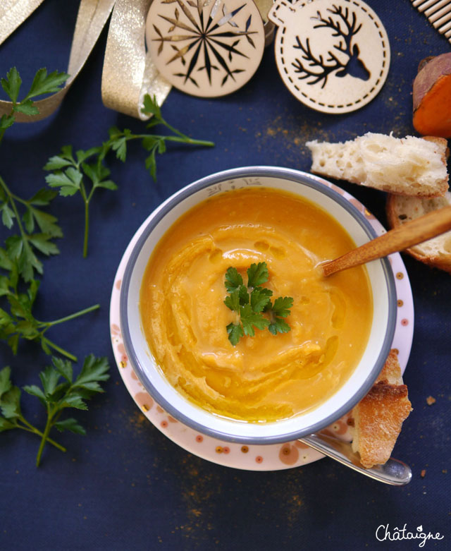 Soupe de patates douces