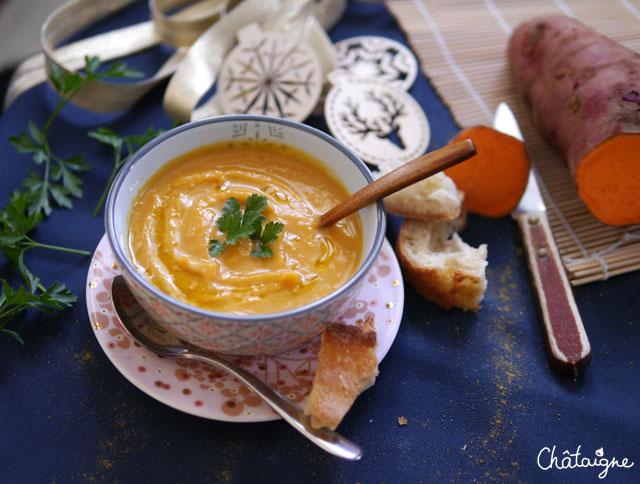 Soupe de patates douces