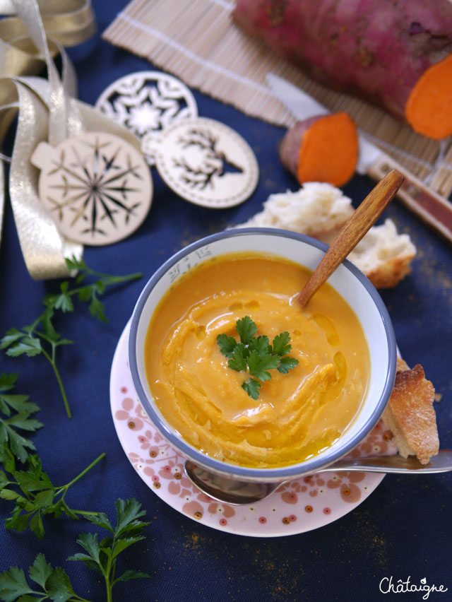 Soupe de patates douces